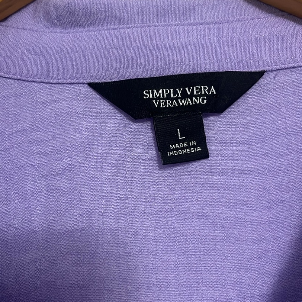 Simply Vera Vera Wang Lavender Blouse - Picture 2 of 4